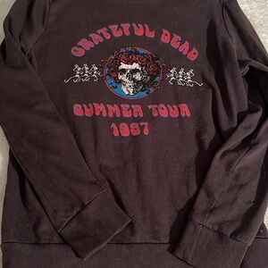 Mighty Fine Grateful Dead Black and Red Sweatshirt